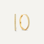 Pavé Zirkonia Medium Hoops (18mm)
