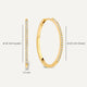 Pavé Zirkonia Grote Hoops (25mm)