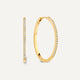 Pavé Zirkonia Grote Hoops (25mm)
