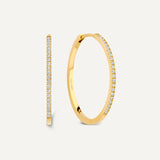 Pavé Zirkonia Grote Hoops (25mm)
