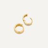 14 Karat Gold Pavé Zirconia Hoops Sphere Earrings Set - 8
