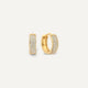 Créoles Huggie Zircon Pavé Epaisses (12mm)