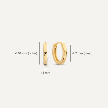 14 Karat Gold Essential Small Huggie Hoops (10mm) - 7