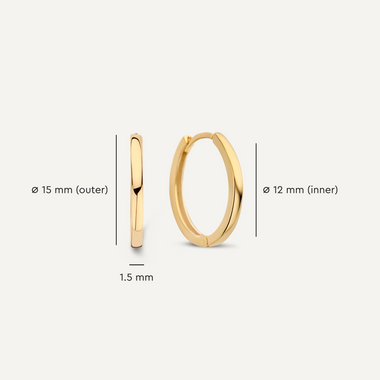 14 Karat Gold Essential Hoops Set - 6