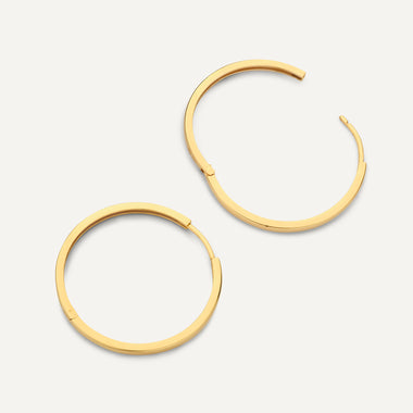 14 Karat Gold Essential Large Hoops (25mm) - 4