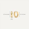 14 Karat Gold Bold Hoops Set - 6