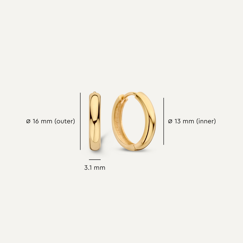 Brede Kleine Hoops (16mm)