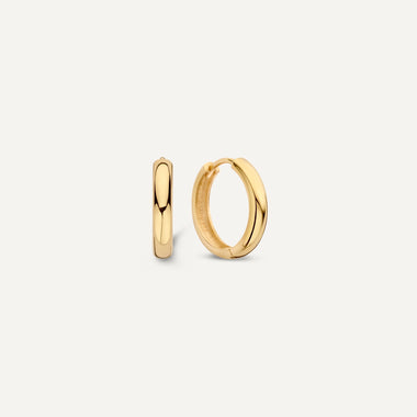 14 Karat Gold Bold Small Hoops (16mm) - 1