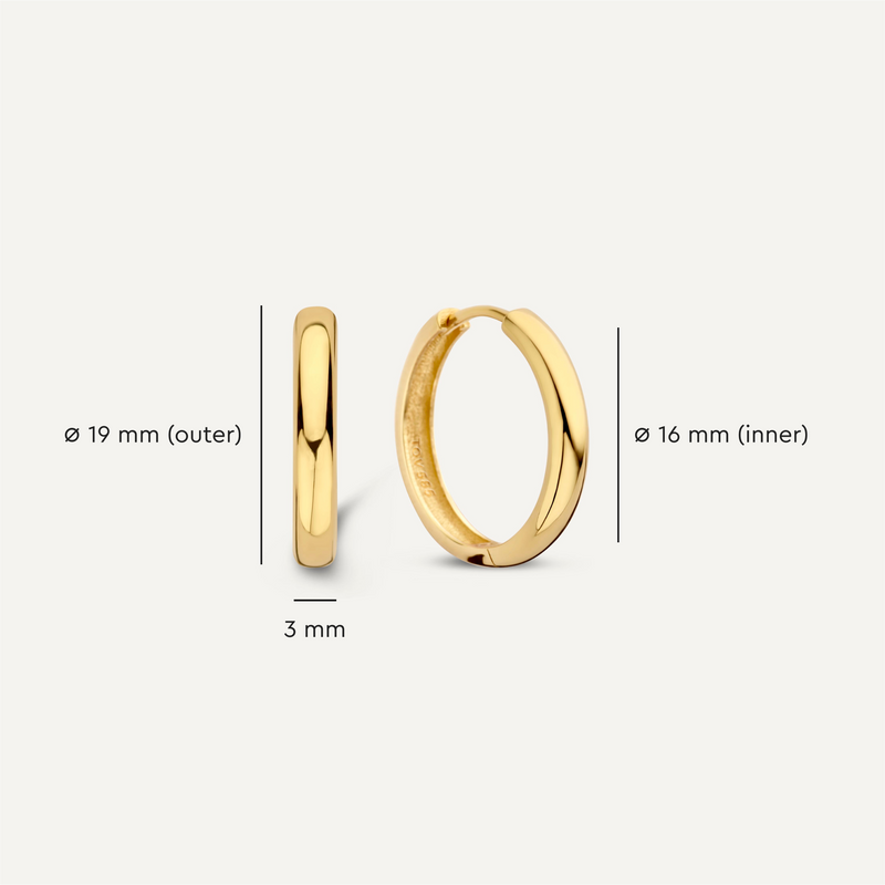 Bold Medium Hoops (19mm)