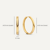 14 Karat Gold Bold Large Hoops (25mm) - 9