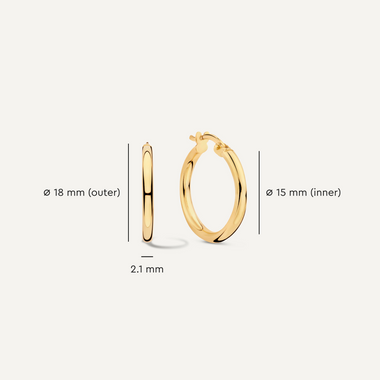 14 Karat Gold Tube Twisted Hoops Set - 4