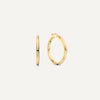 14 Karat Gold Tube Medium Hoops (24mm) - 1