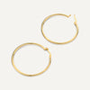 14 Karat Gold Tube Oversized Hoops (40mm) - 6