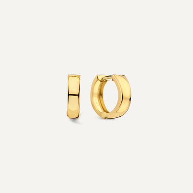 Or 14 Carats Créoles Huggie Chunky (12mm) - 1