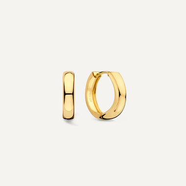 14 Karat Gold Chunky Medium Hoops (16mm) - 1