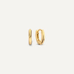 Ovale Kleine Huggie Hoops (10mm)