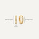 Pavé Zirkonia Ovale Hoops Set