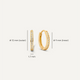 Pavé Zirkonia Ovale Hoops Set