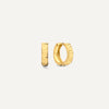 14 Karat Gold Diamond Cut Hoops (12mm) - 1