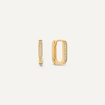 Pavé Zirkonia Huggie U Hoops (12mm)