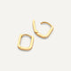 Pavé Cubic Zirconia Huggie U Hoops (12mm)
