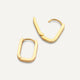 Créoles Petites U Zircon Pavé (15 mm)
