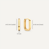 585er Gold Huggie U Hoops (12mm) - 6