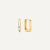 585er Gold Huggie U Hoops (12mm) - 1