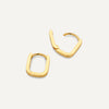585er Gold Huggie U Hoops (12mm) - 5