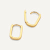 585er Gold Kleine U Hoops (15mm) - 5