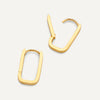 585er Gold Medium U Hoops (18mm) - 5