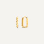 Gehämmerte Huggie U Hoops (12mm)