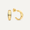 14 Karat Gold Dome Hoops - 1