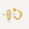 14 Karat Gold Charlotte Hoops - 6