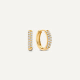 Sparkling Pavé Zirkonia Huggie Hoops (15mm)