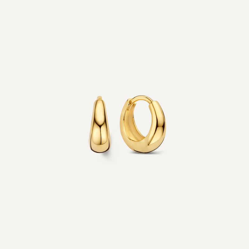 Bold Dome Huggie Hoops (10.5 mm)