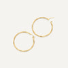 14 Karat Gold Spiral Tube Extra Large Hoops (33 mm) - 4