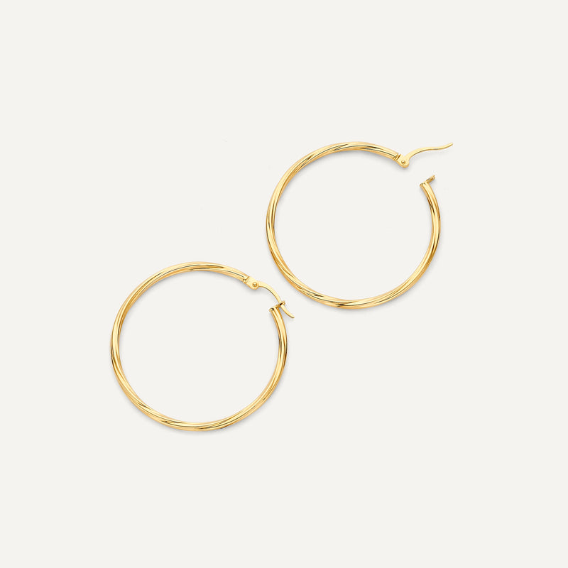 Spiral Tube Extra Large Hoops (33 mm)