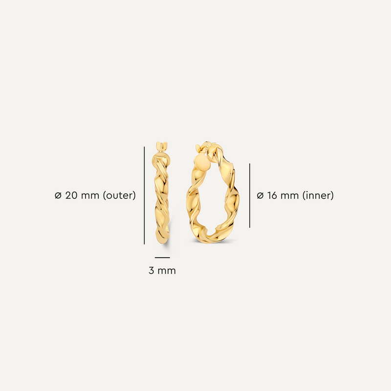 Bold Rope Medium Hoops (20 mm)