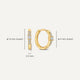 Circonita Radiance Huggie Hoops (12 mm)