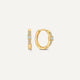 Cubic Zirconia Radiance Huggie Hoops (12 mm)