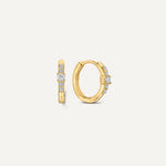 Cubic Zirconia Radiance Huggie Hoops (12 mm)
