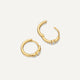 Cubic Zirconia Radiance Huggie Hoops (12 mm)