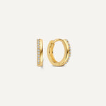 Zirkonia Stacked Huggie Hoops (12 mm)