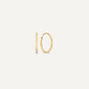 585er Gold Endless Hoops (14 mm) - 1