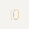 585er Gold Endless Hoops (25 mm) - 1