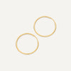 585er Gold Endless Hoops (25 mm) - 5
