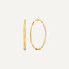 585er Gold Endless Hoops (30 mm) - 1