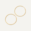 585er Gold Endless Hoops (30 mm) - 6
