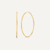 585er Gold Endless Hoops (35 mm) - 1